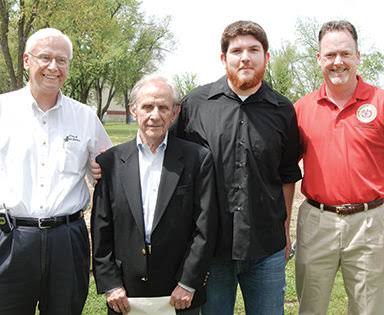 Don Warden at the Don Warden Park dedication